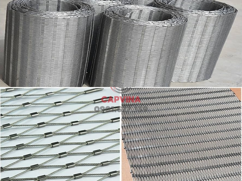 thi công lưới cáp 316 chống rơi