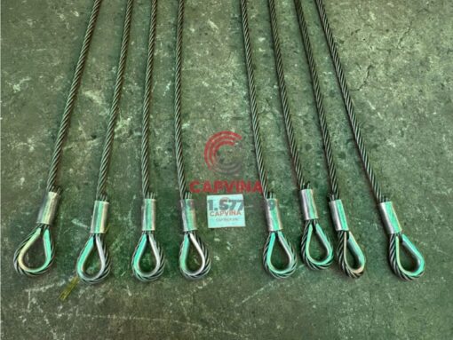 Cáp thép bấm chì
