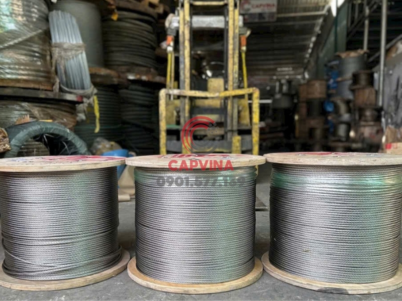 dây cáp inox cho máy cào phân