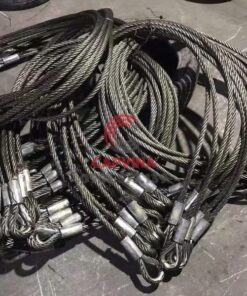 cáp thép bấm chì mắt cứng