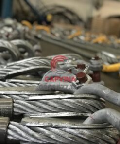 Cáp thép bấm chì mắt cứng