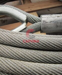 Cáp thép bấm chì mắt cứng