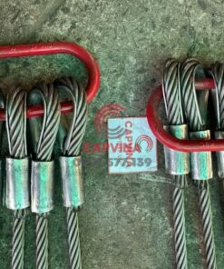 Cáp thép bấm chì mắt cứng