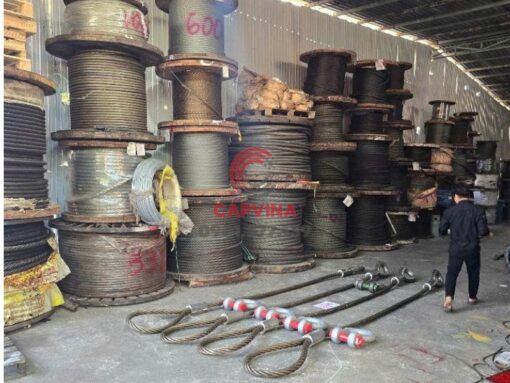 Cáp thép bấm chì mắt mềm
