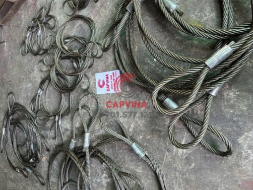 Sling cáp thép bấm chì