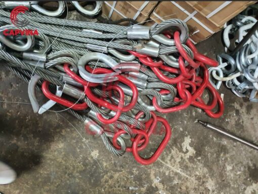 Sling cáp thép bấm chì
