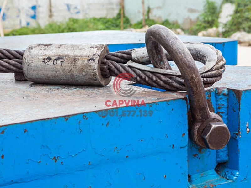 sling cáp thép bấm chì