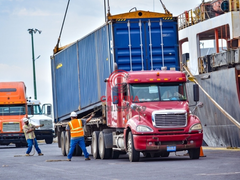 Cáp thép bấm chì nâng container