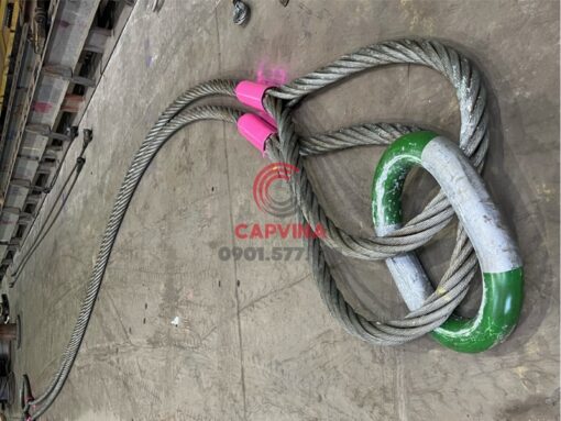 Gia công sling cáp thép bấm chì