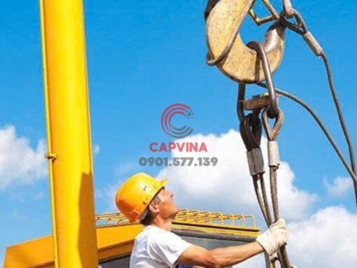 Sling cáp thép bấm chì 3 chân