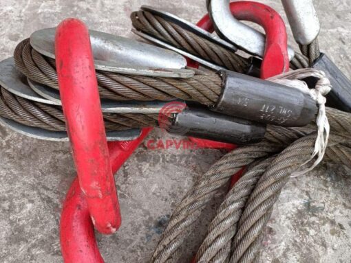 Sling cáp thép bấm chì 4 chân