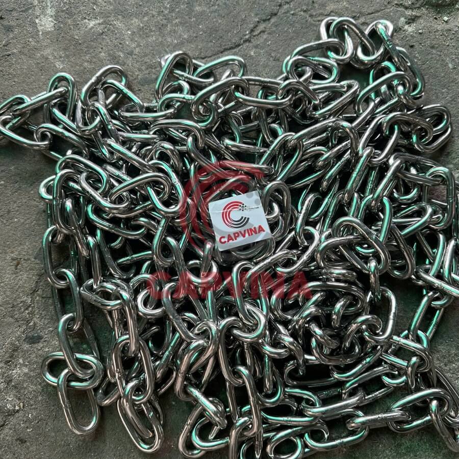 Xích inox phi 6