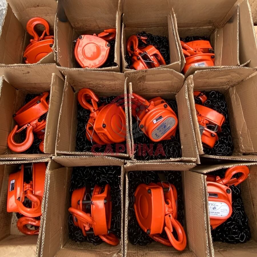 pa lăng xích kéo tay 2 tấn