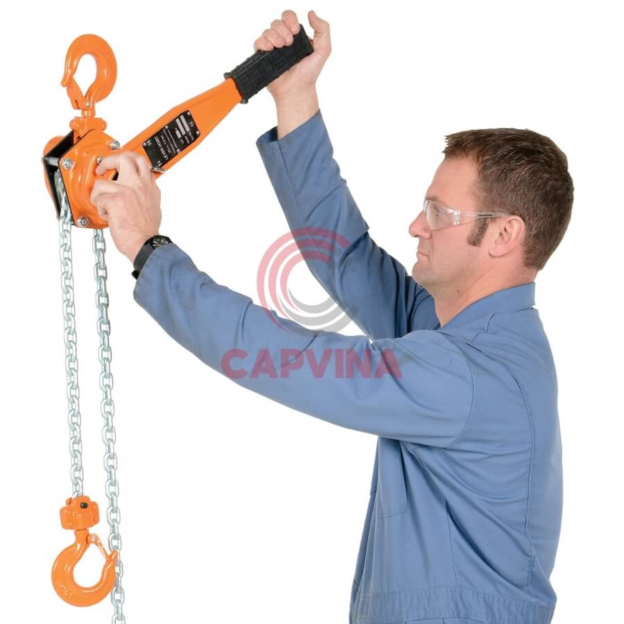 cách sử dụng pa lăng xích lắc tay