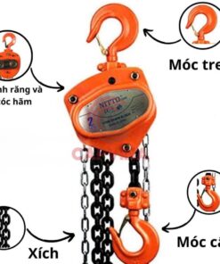 pa lăng xích kéo tay 2 tấn
