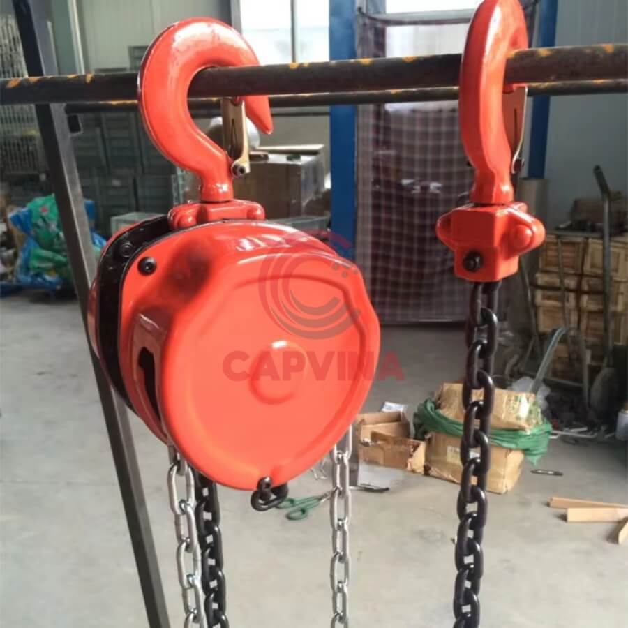 cách sử dụng pa lăng xích kéo tay