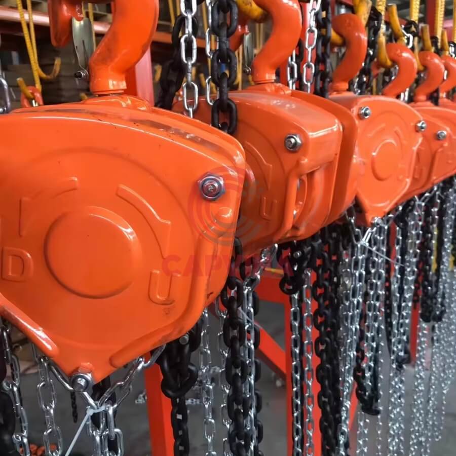 cách sử dụng pa lăng xích kéo tay