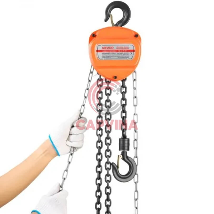 cách sử dụng pa lăng xích kéo tay