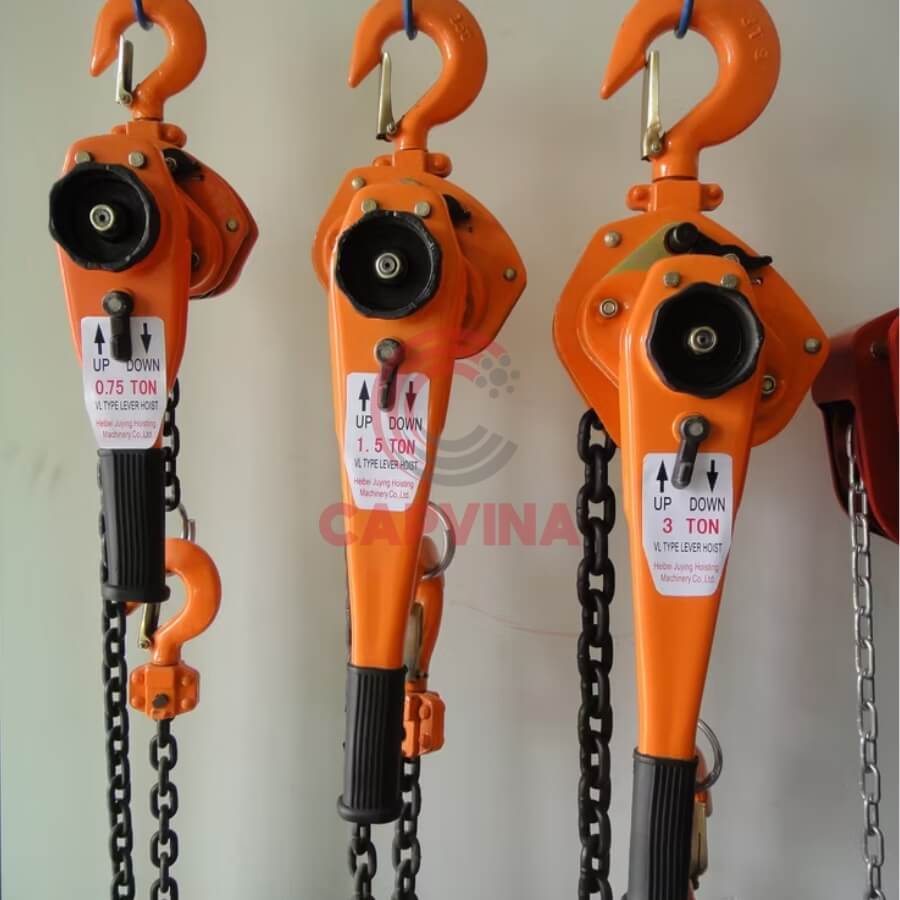 cách sử dụng pa lăng xích lắc tay