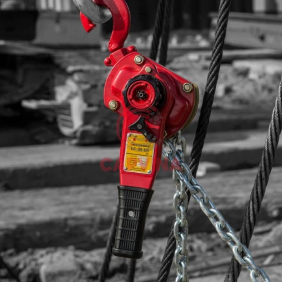 cách sử dụng pa lăng xích lắc tay