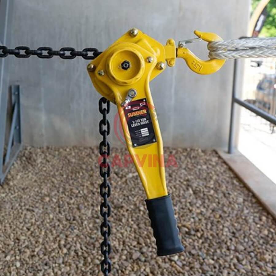 cách sử dụng pa lăng xích lắc tay