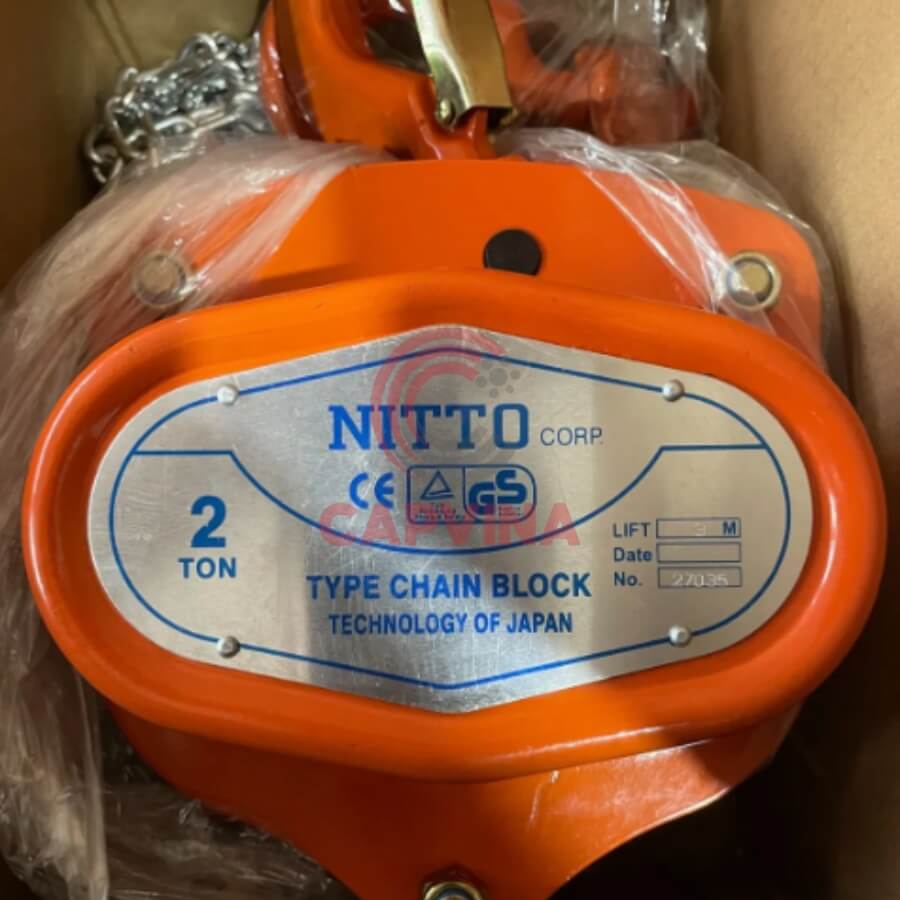 pa lăng xích kéo tay 2 tấn