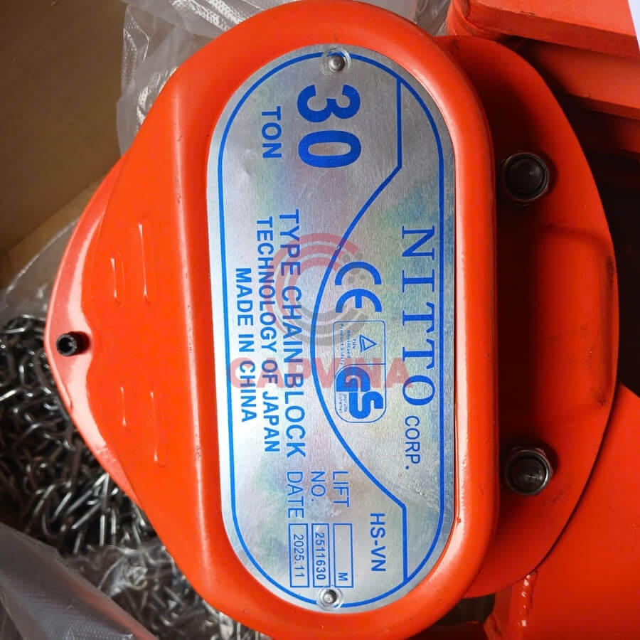 pa lăng xích kéo tay 30 tấn