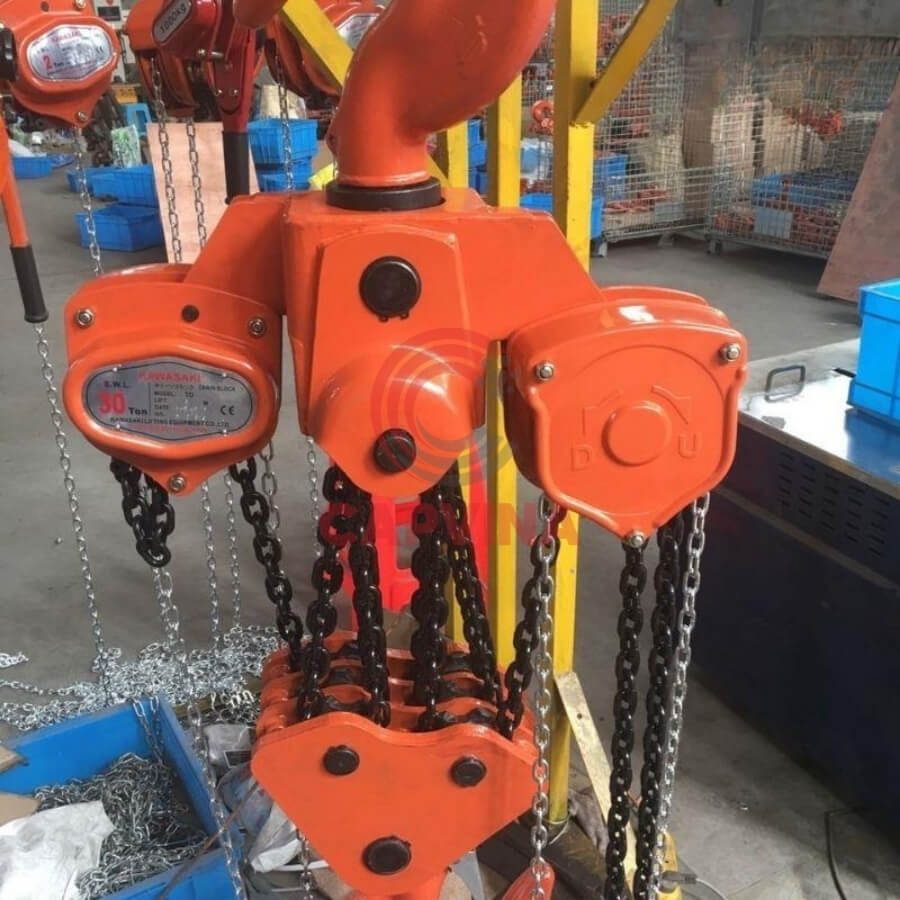 pa lăng xích kéo tay 30 tấn