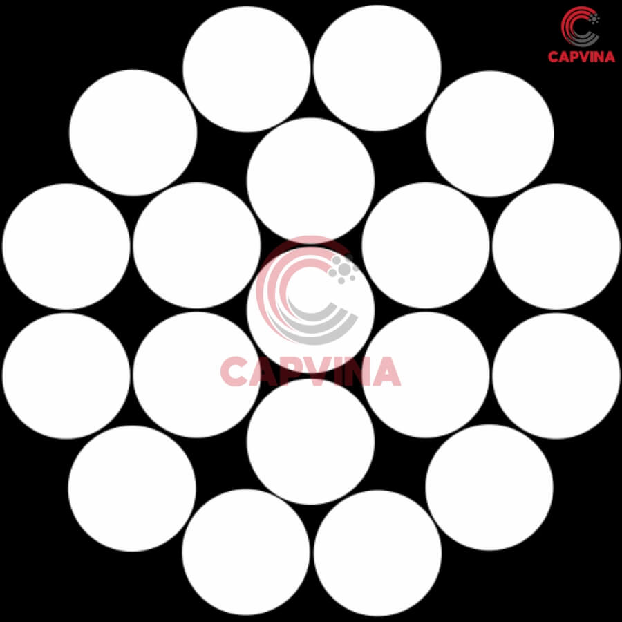 cáp cứng viễn thông capvina 1x19