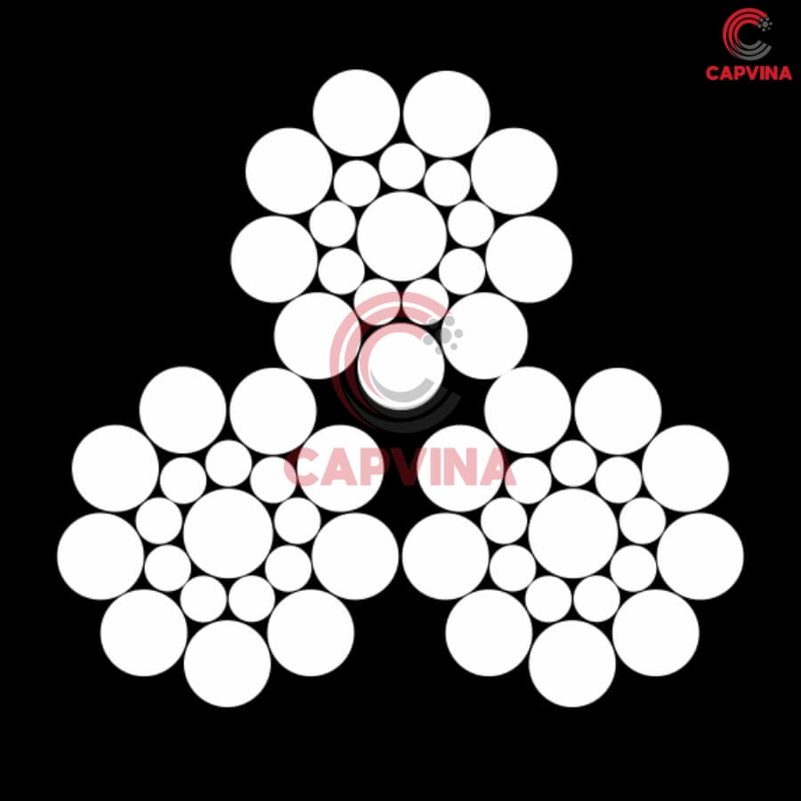 cáp thép capvina 3x19s