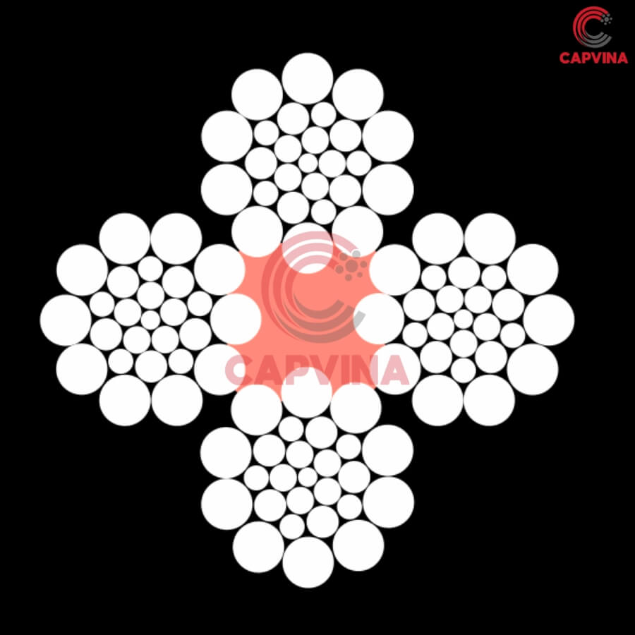 cáp thép capvina 4x26WS FC