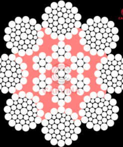 Cáp Thép Đệm Nhựa Không Nén Capvina 8x36WS IWRC