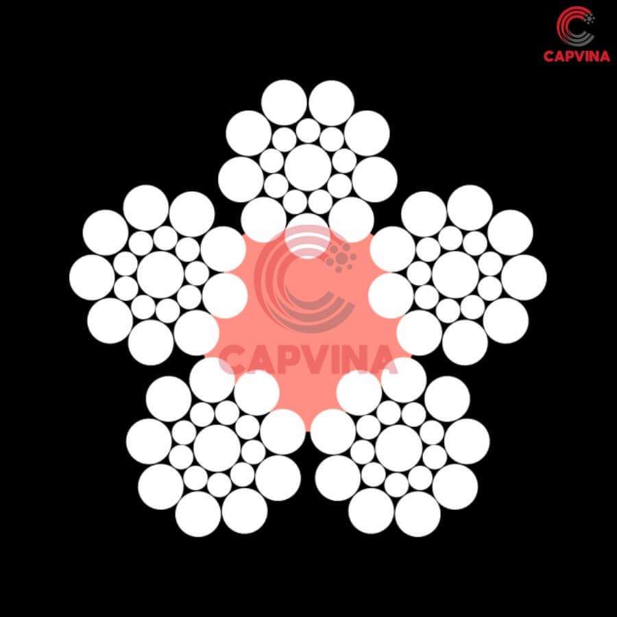 cáp thép Gondola Capvina 5x19S FC