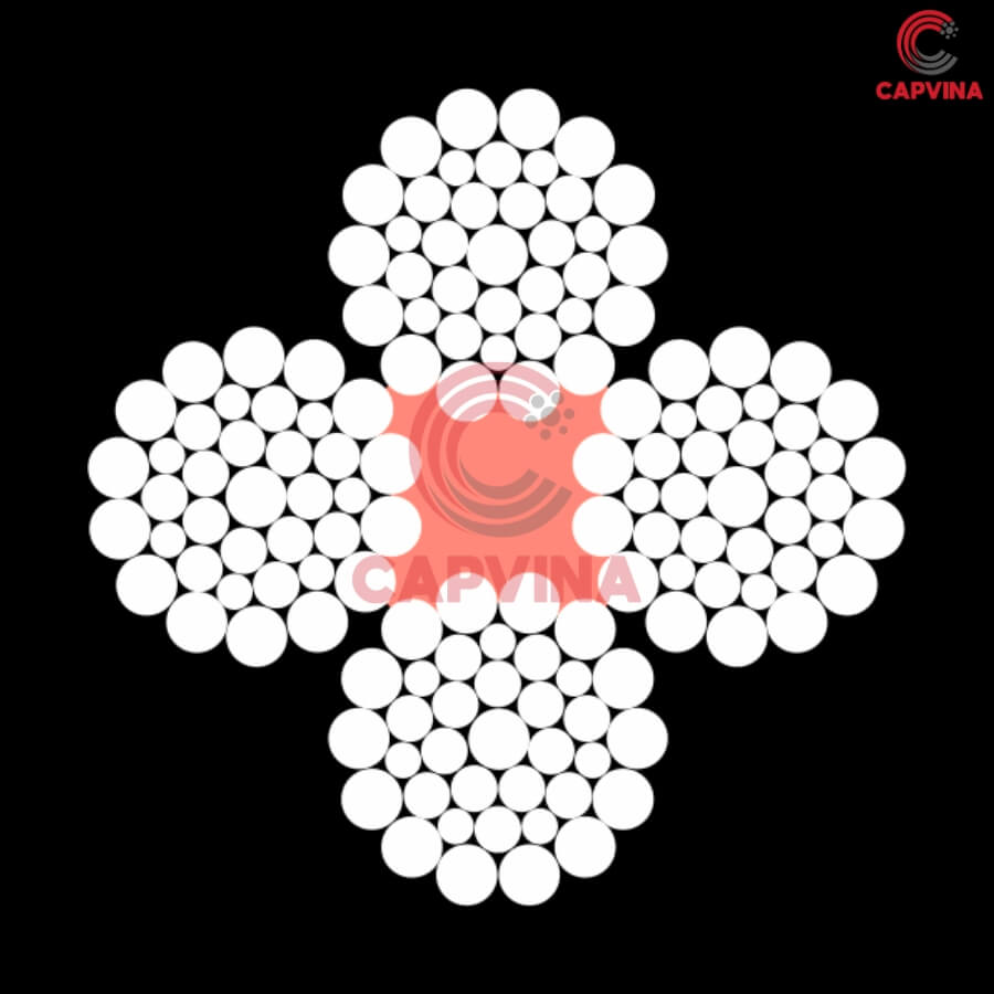 cáp thép nén Capvina 4x36 FC