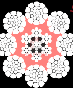 Cáp Thép Nén Đệm Nhựa Capvina 8x26WS IWRC