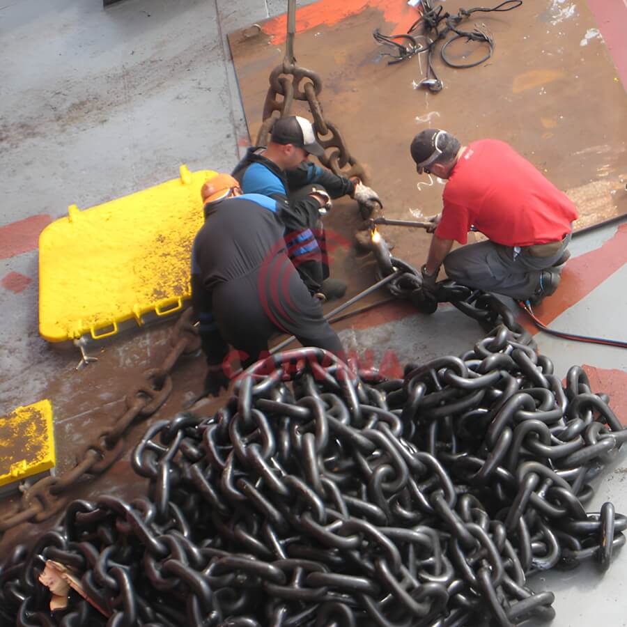 dùng xích nào cho neo đậu tàu thuyền