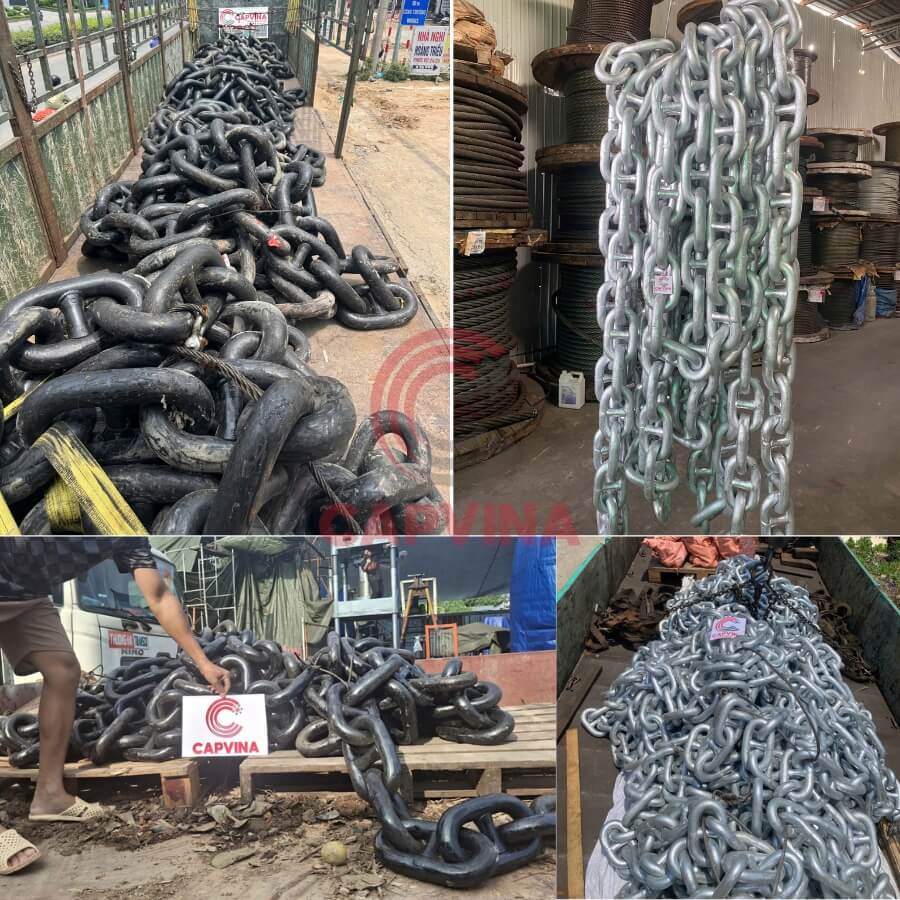 dùng xích nào cho neo đậu tàu thuyền