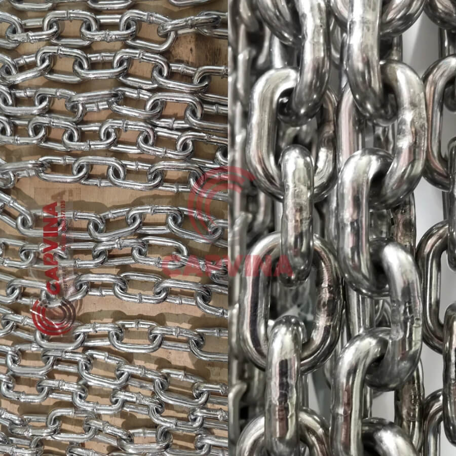 so sánh xích inox với xích mạ kẽm