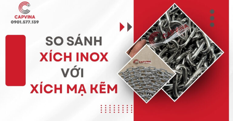 so sánh xích inox với xích mạ kẽm