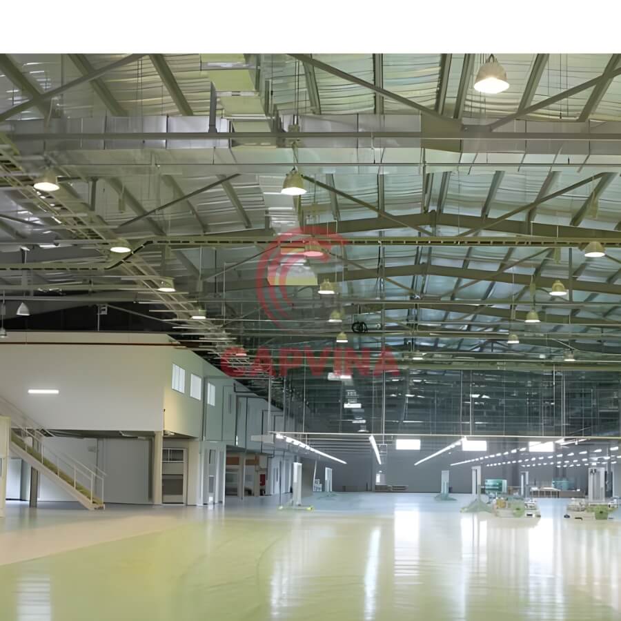 xích treo đèn nhà xưởng