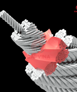 ưu điểm Cáp Thép Đệm Nhựa Không Nén Capvina 8x26WS IWRC
