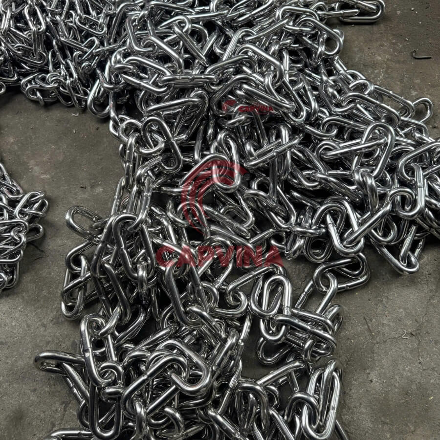 xích treo đèn nhà xưởng