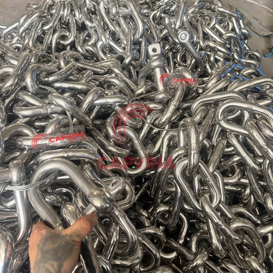 xích neo phao inox xích neo phao inox