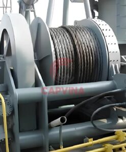 tời neo thủy lực trục đứng