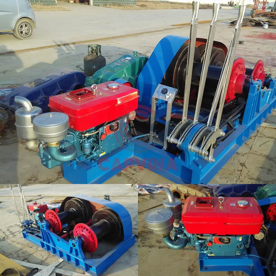 Tời neo máy nổ
