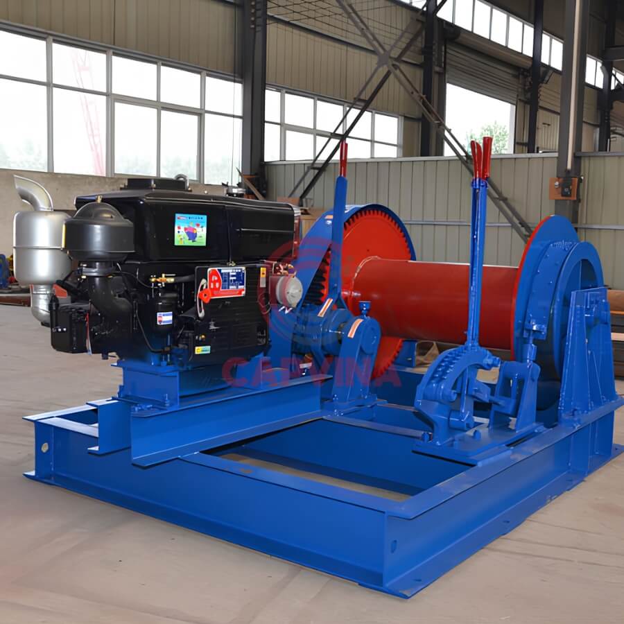 Tời neo máy nổ