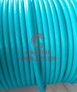 cáp bọc nhựa màu xanh