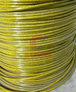 cáp bọc nhựa màu vàng