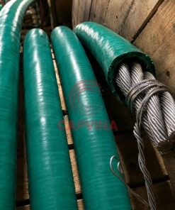 cáp bọc nhựa màu xanh