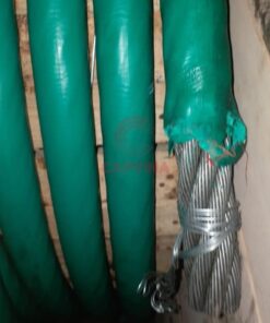 cáp bọc nhựa màu xanh